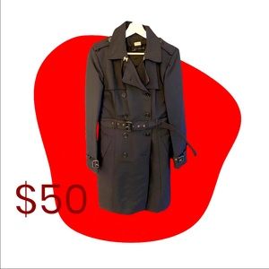 Elegante Black trench coat from Zara, size large